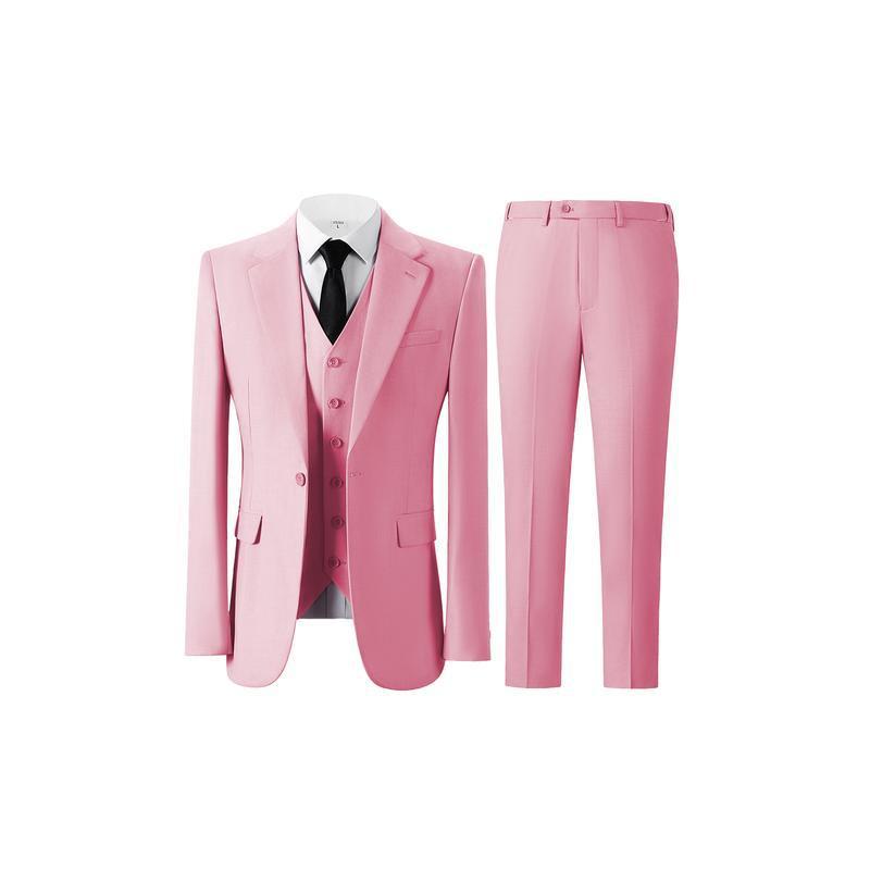 Ventas transfronterizas en caliente de comercio exterior, trajes de hombre, tres conjuntos de un solo botón delgado, traje de negocios formal