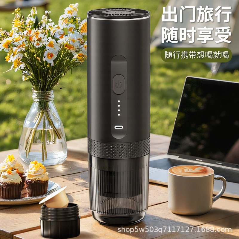Cross-Border Wireless Portable Capsule Coffee Machine Hot and Cold Fully Automatic Italian Pump Pressure Espresso Extraction Coffee Machine Cross-Border Wireless Portable Capsule Coffee Machine Hot and Cold Fully Automatic Italian Pump Pressure Espresso Extraction Coffee Machine