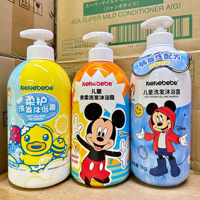 KeKebebe 子供用シャンプーとシャワージェル ツーインワン バブル ジェントル クレンジング 新生児シャワージェル|undefined