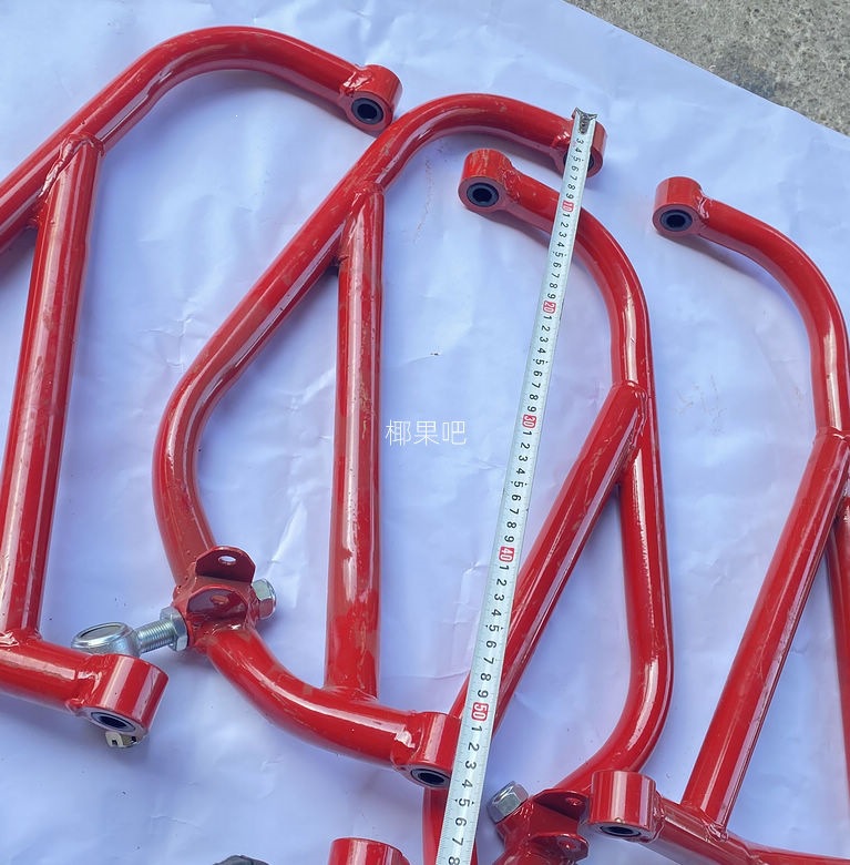 Modified four-wheel off-road motorcycle parts, sports-style racing go-kart frame, upper and lower swing arms with ball joints