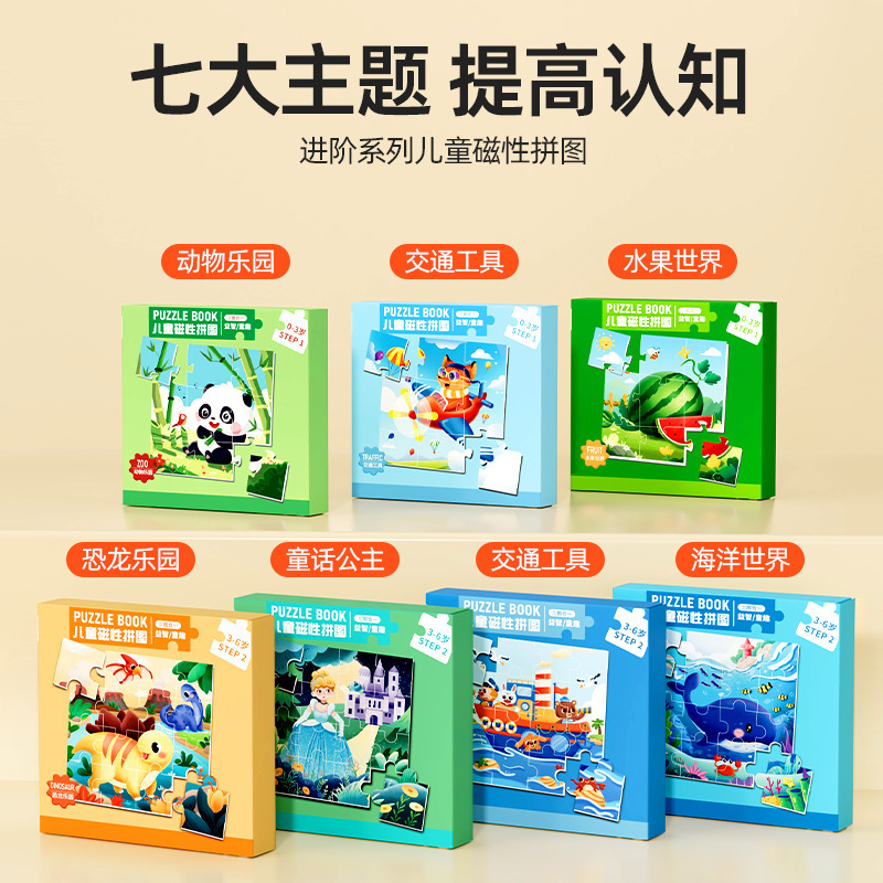 磁気パズル 3 ~ 6 歳の子供のおもちゃ磁気ベビー磁気吸引女の子高度なビルディングブロック 2-3 男の子 0 3