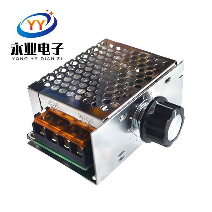 4000W进口大功率可控硅 电子调压器 调光 调速 调温 配保险外壳