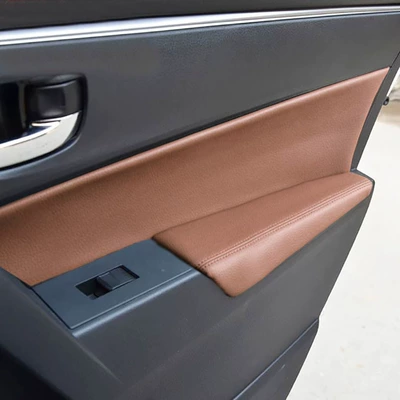 Lei Ling New Corolla Door: Sürətlər qutusu və əl tormozu başlıqları - 4-door-armrest-leather-brown-glue-tool
