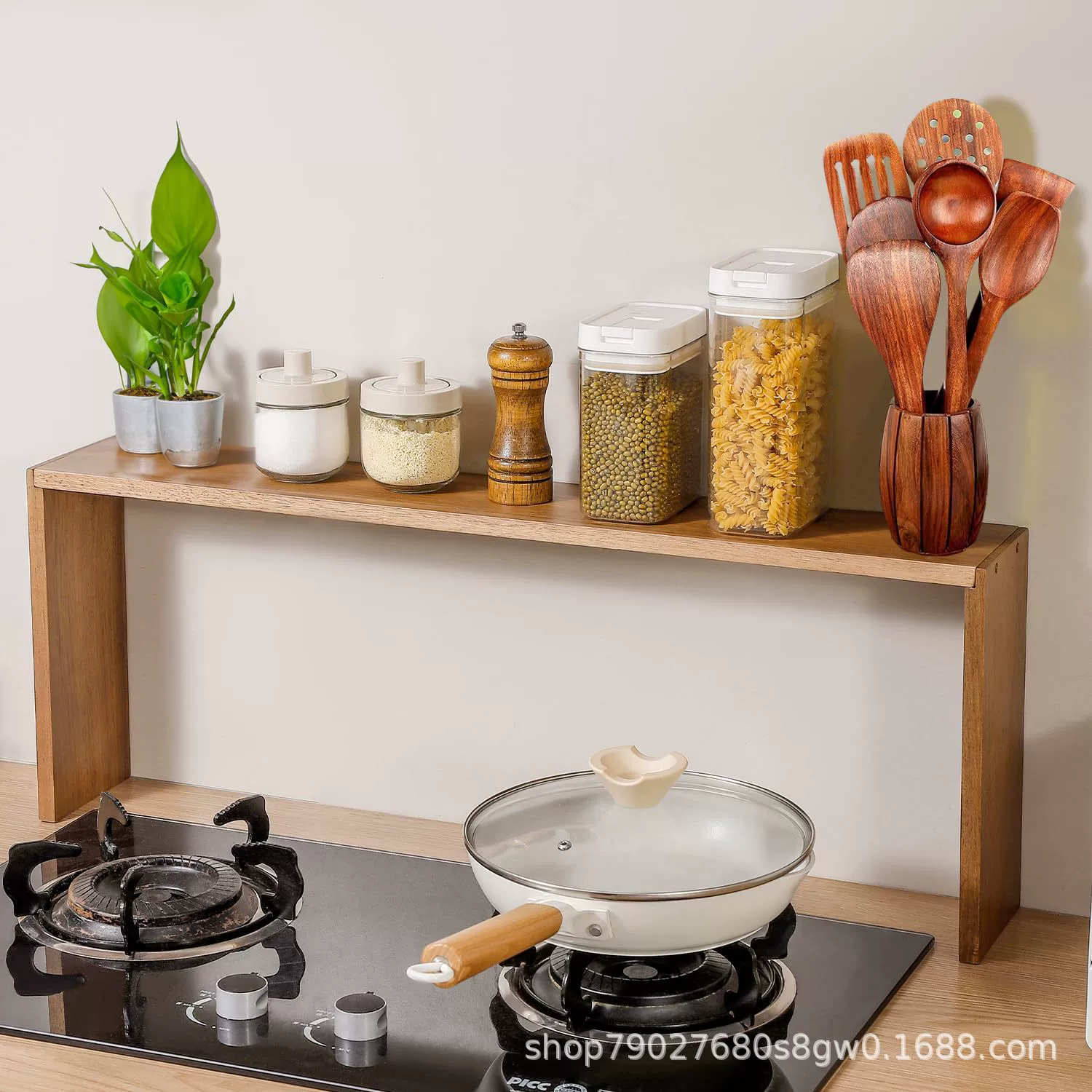 Деревянная герметичная банка зерновая коробка для хранения зерна многофункциональная полка для кухни