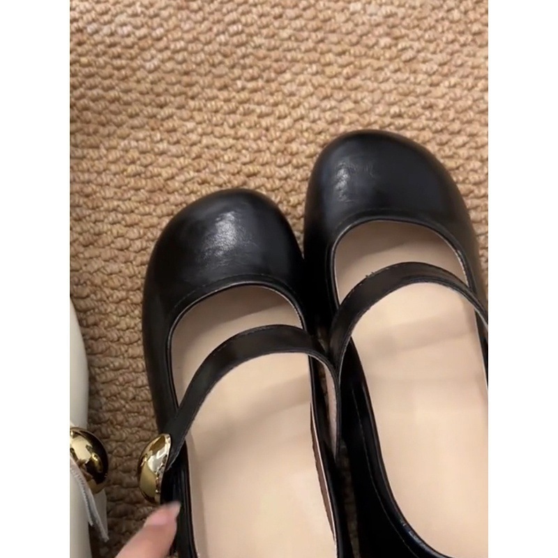 复古小个子内增高玛丽珍晚晚鞋女法式温柔浅口单鞋|undefined