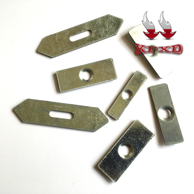 保温装饰一体板锚固件干挂件扣件 镀锌板锚固件-单板卡 一字片