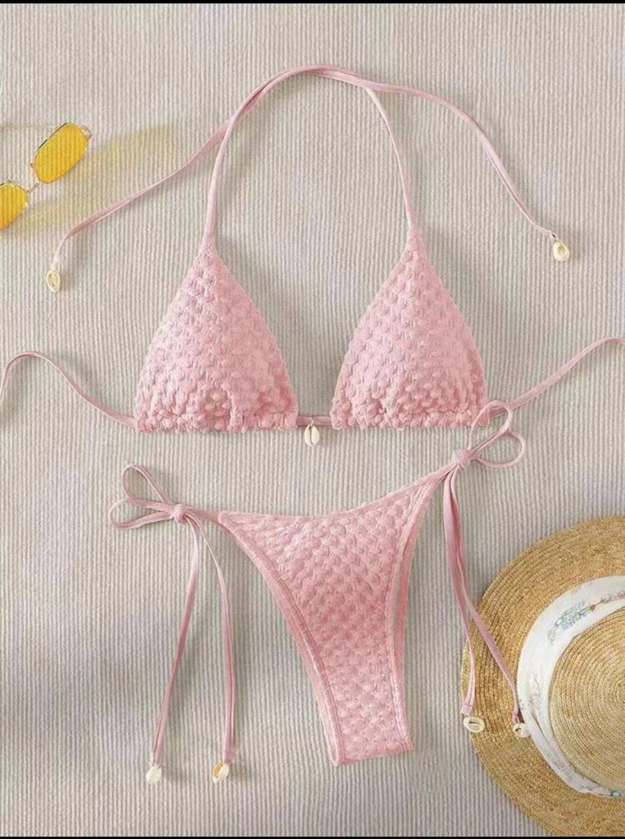 Women's Clothing Women's Sexy Two Piece Swimsuit Style Bikini Special Fabric Swimwear Beach & Pool Ready Modest Coverage_voghion.com