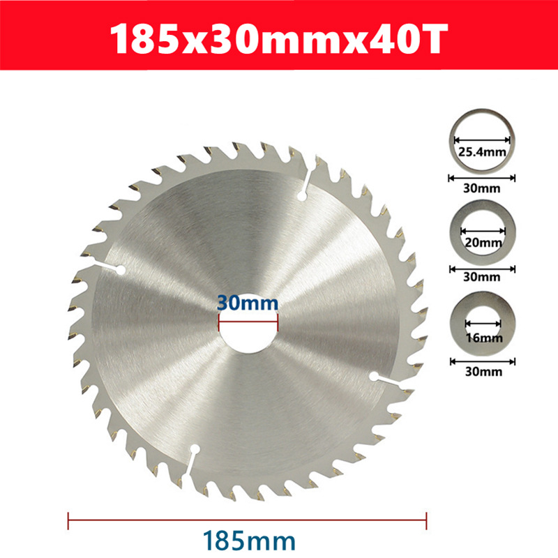TCT合金锯片（7¼寸）180*30*40T/80T圆锯片木工推台锯电圆锯