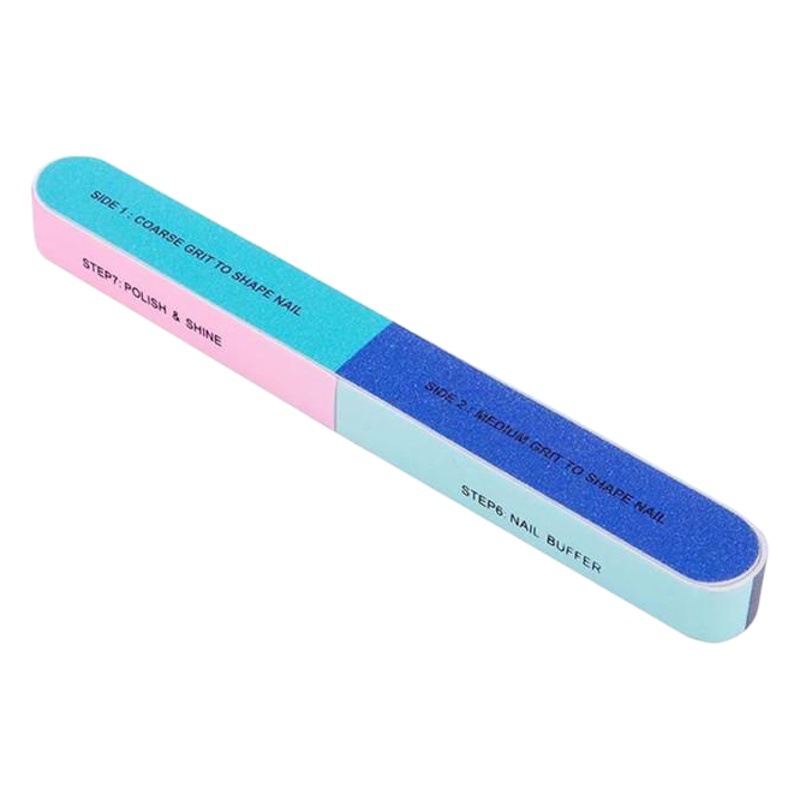 Factory direct seven-sided file nail art tool polishing polishing multi-sided file seven-sided six-sided sand strip polishing strip rubbing strip