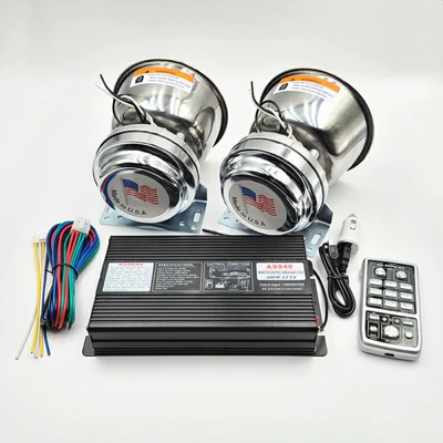 Car alarm suit 400w Car horn/tweeter - 400w-complete-set-with-2-stainless-steel-speakers