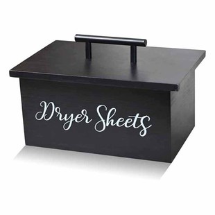 Wooden Laundry Room Dryer Sheet Box Dryer Sheet Dispenser Decorative Farmhouse Country Wooden Storage Box Customized