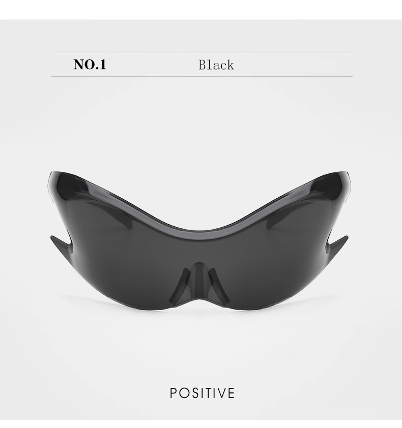 Streetwear Cool Style Geometric Pc Special-shaped Mirror Frameless Women's Sunglasses display picture 5