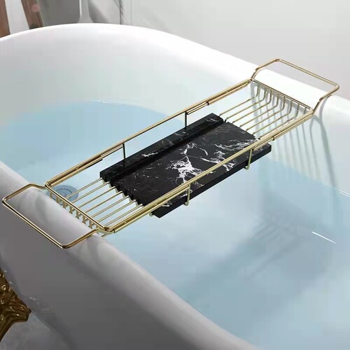 Bathroom Tub Shelf SUS304 Stainless Steel Telescopic Multifunctional Shower Bathroom Soap Storage Rack