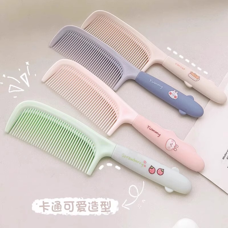 梳子可爱高颜值梳头随身梳女士用长发家用女孩儿童直发顺发马尾梳|undefined