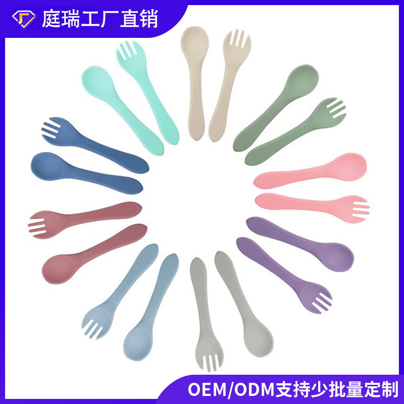 Cuchara de goma blanda para bebés, suplemento alimenticio para bebés, alimentación de agua, cuchara de silicona pequeña, herramienta de alimentación para niños, cuchara de tenedor de entrenamiento, cuchara de silicona
