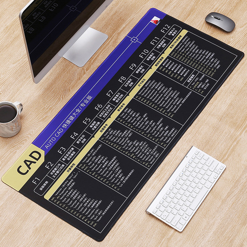 Mouse pad extra large desk pad e-sports shortcut keys thickened edge keyboard pad same style creative waterproof enterprise