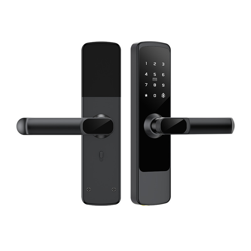 Cerradura inteligente TTLOCK de aleación de aluminio con huella dactilar y WiFi, superventas transfronteriza, para puertas de madera, con diseño antigraffiti, para apartamentos, del fabricante.