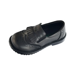 Children and girls black leather shoes Baroque Lolita baby girl soft-soled campus performance host performance tassel shoes