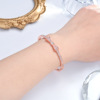 Fashionable bracelet with bow, accessory, Korean style, diamond encrusted, European style, suitable for import, wholesale