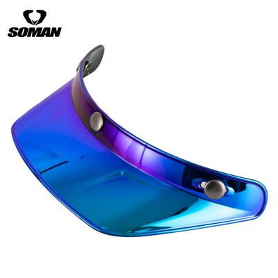 Brim Electric Vehicle Three-Button | Dəbilqə (Kaska) aksesuarları - tea-slice-revo-blue