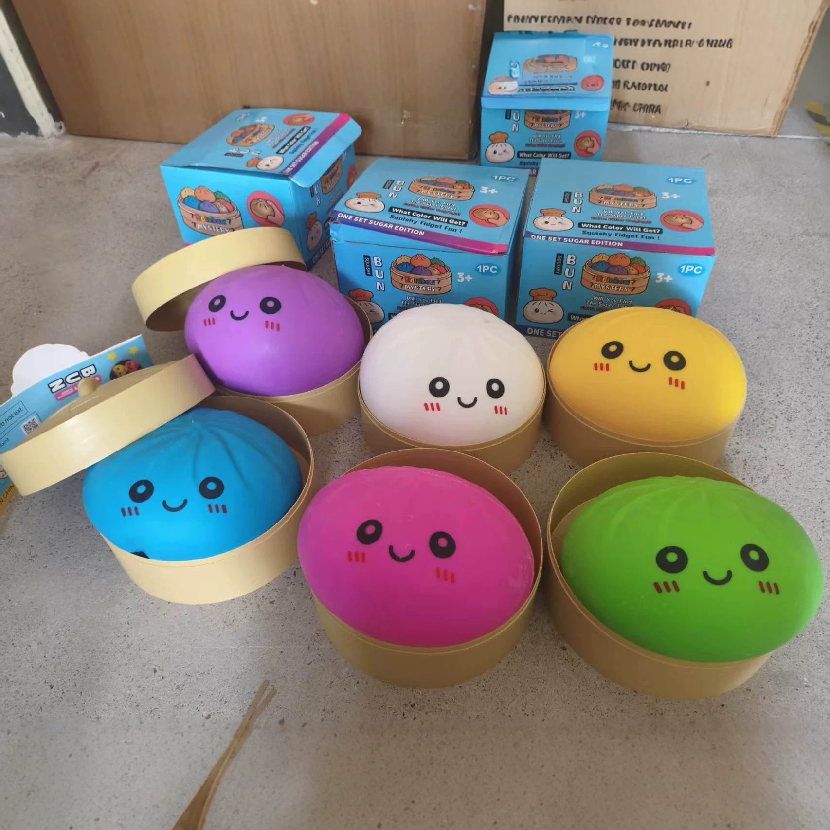 Bollos de bolos de pop transfronterizos, pellizco de pellizco, descompresión de bolos de simulación suaves, forma de bolos de imitación encantadora, interesante, no pegajoso, alivio de la aburrimiento. image 46