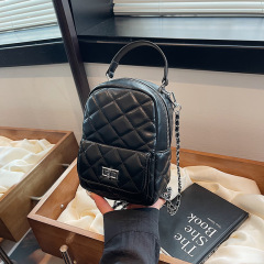 Cross-border wholesale high-end small bags for women 2024 new fresh stylish double shoulder bag fashionable single-color cross-body bag