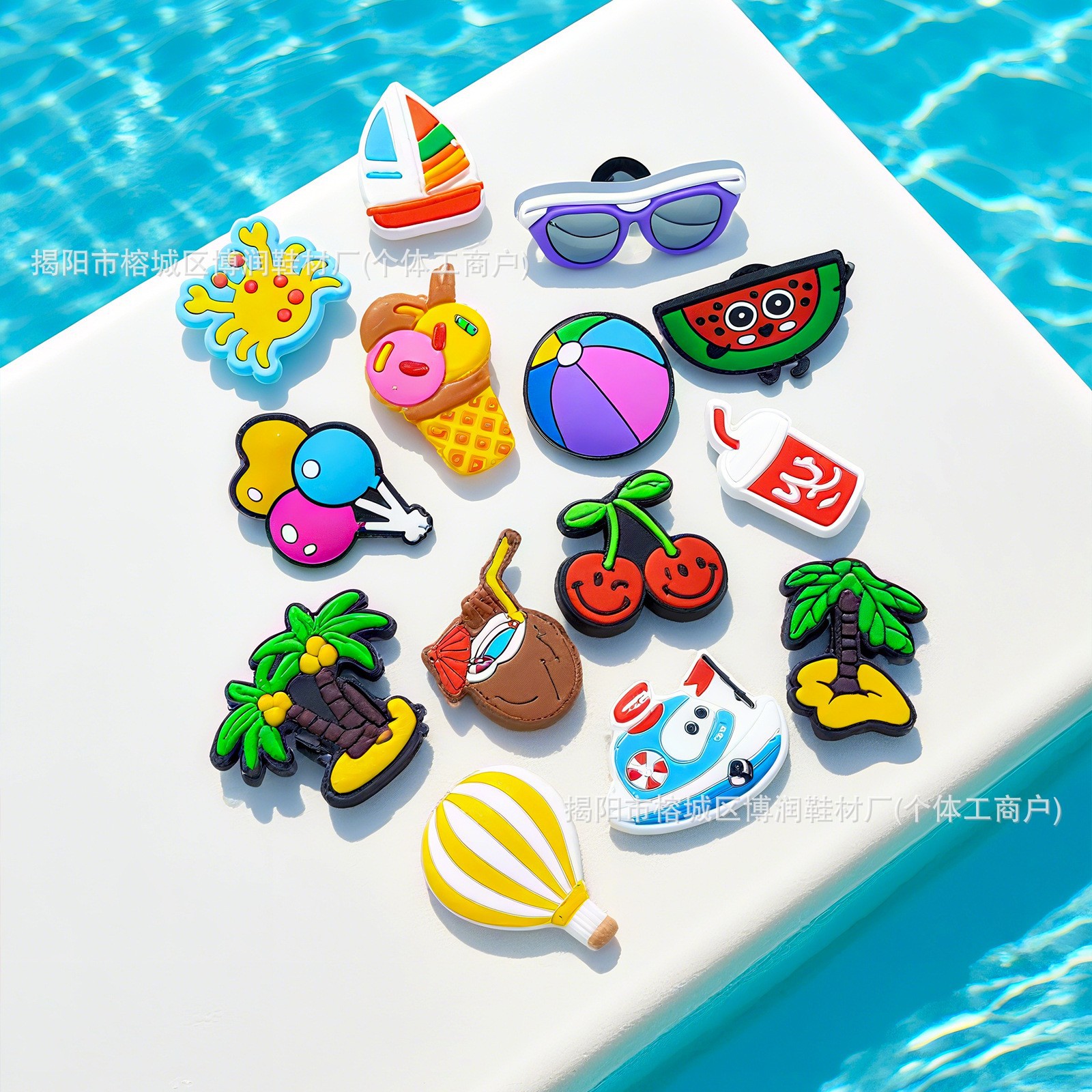 하와이안 시리즈 (단추 부착형, 바로 사용 가능)