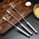 Household stainless steel semi-automatic eggbeater kitchen baking tools stainless steel manual Press egg beater