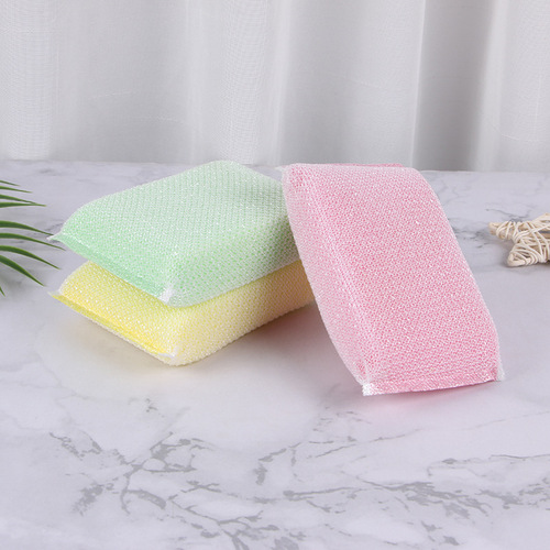 Dish-washing sponge, durable, thickened and enlarged, dishwashing cloth, kitchen pot-scrubbing artifact, dishwashing cloth sponge block absorbs water