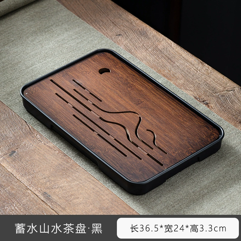 Деревянный чайный поднос Xinyuyuan, минимализм, двухфункциональный — хранение и слива, выдвижной