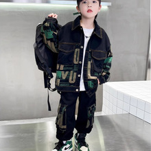 童装男童秋装牛仔套装两件套儿童休闲2025新款中大童帅气春秋男孩