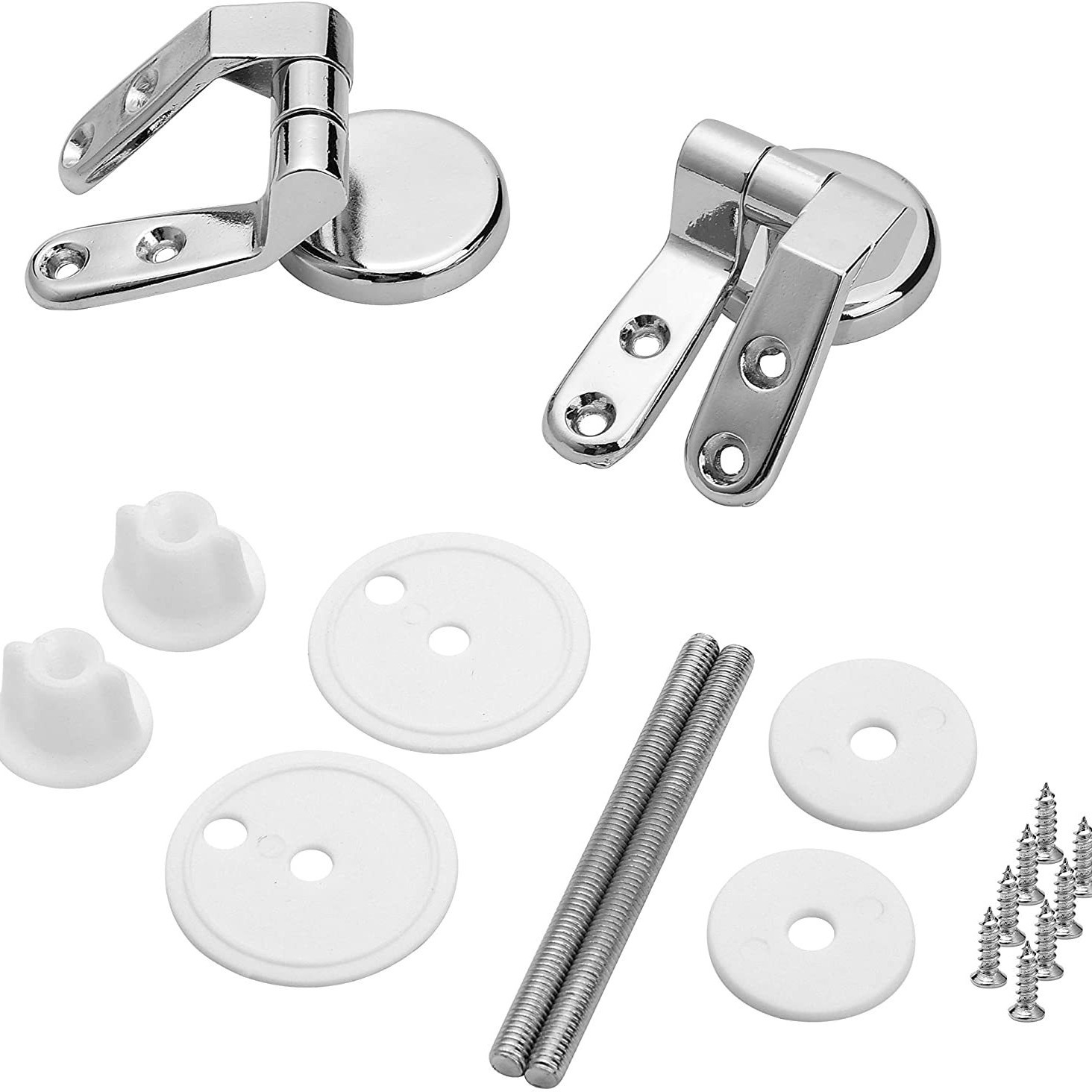 Bisagra para asiento de inodoro de aleación de zinc, cromada, resistente a la corrosión, suministro directo del fabricante, gran cantidad, precio preferencial