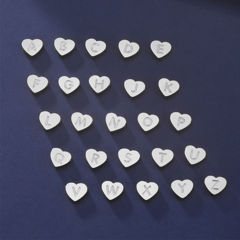 1 Piece Quantity 304 Stainless Steel Material Letter Pattern 1 Piece Stainless Steel PVD Coated Real Gold Plated Letter Pendant DIY Jewelry Accessories