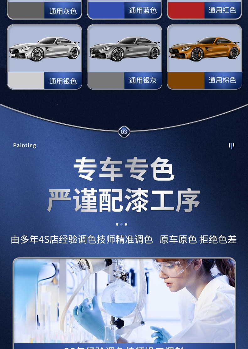 Suitable for car paint, automatic spray paint, hand-operated special touch-up pen, pearl white scratch repair, black car paint repair