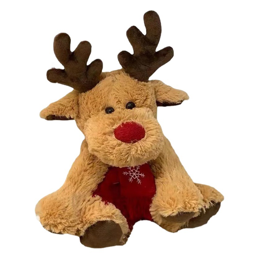 Elk muñeca de peluche de juguete de Navidad ciervos muñeca niña niños regalo para niños regalo de Navidad