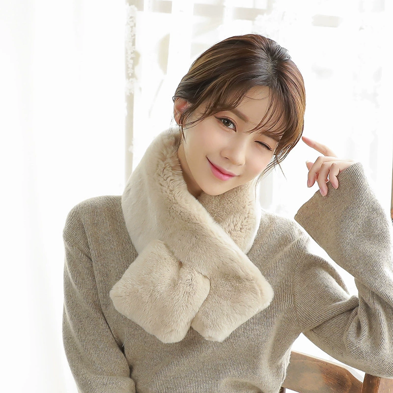 Swan, double-sided warm scarf, Korean style