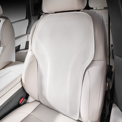 Seat cushion, seat cover | Seat Cover, Summer Car Seat - ideal-white-nappa-leather-punch-style-seat-back-1-pack