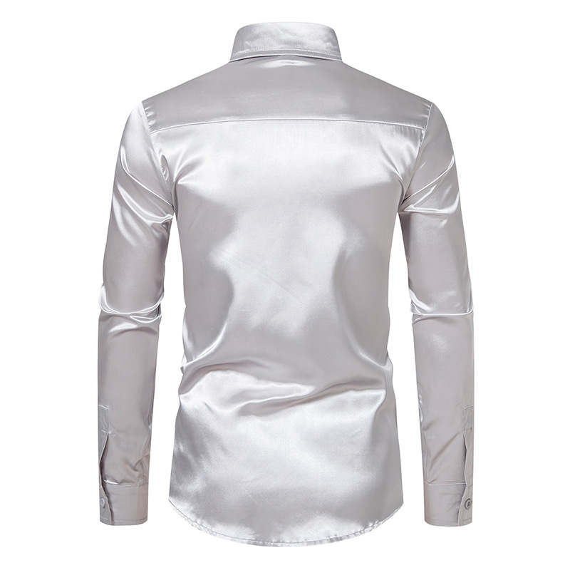 Men's Solid Color Blouse Men's Clothing display picture 25