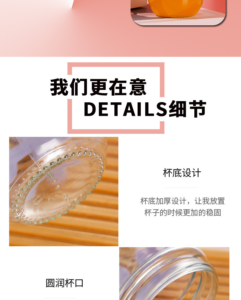 New letter cup, glass cup, heat-insulating and anti-scald household water cup, pearl bracelet, creative office portable drinking cup 10200 undefined