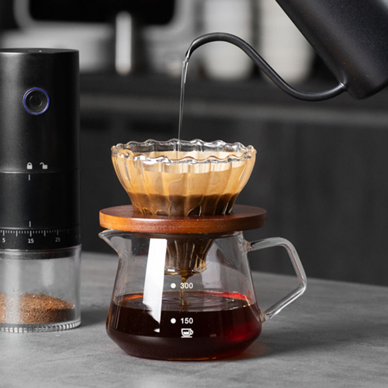 Set de café salvaje para principiantes cafetera de café molino de mano máquina de café conjunto completo de aparatos de lavado de mano