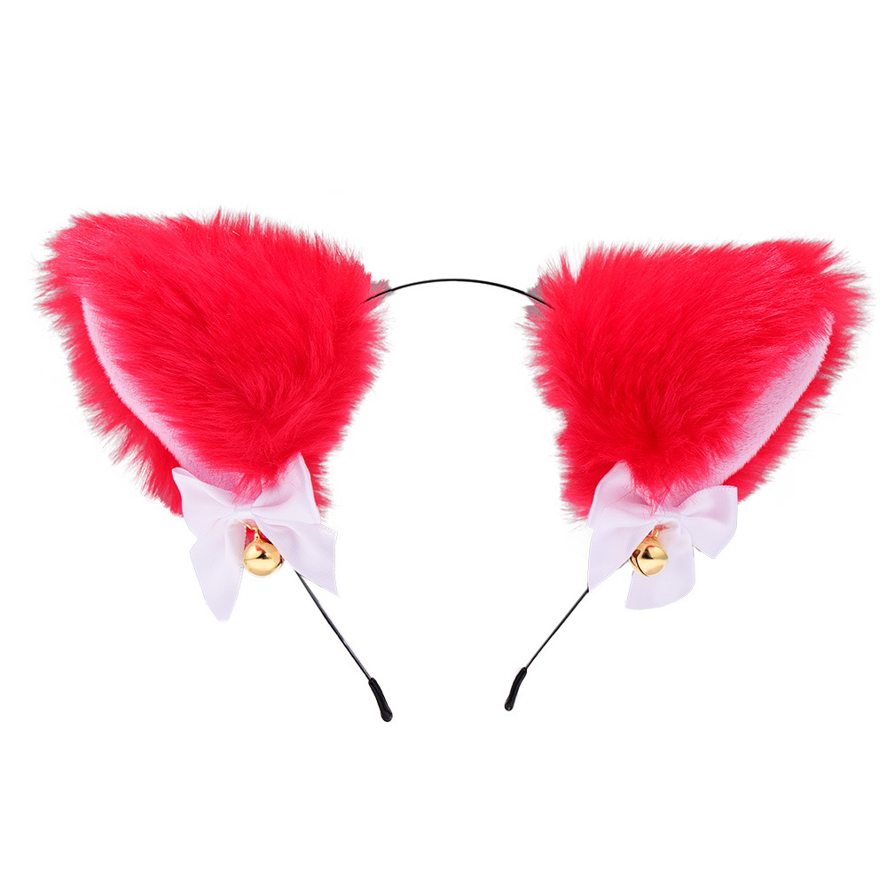 Amazon transfronteriza orejas de gato campana diadema Cos gato Niña Accesorios para el cabello accesorios de Navidad de Halloween tocado Accesorios