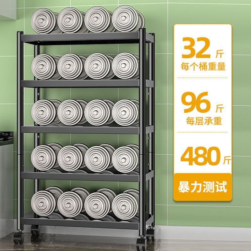 Storage doctoral kitchen shelf landing multi -layer pot grid grid…