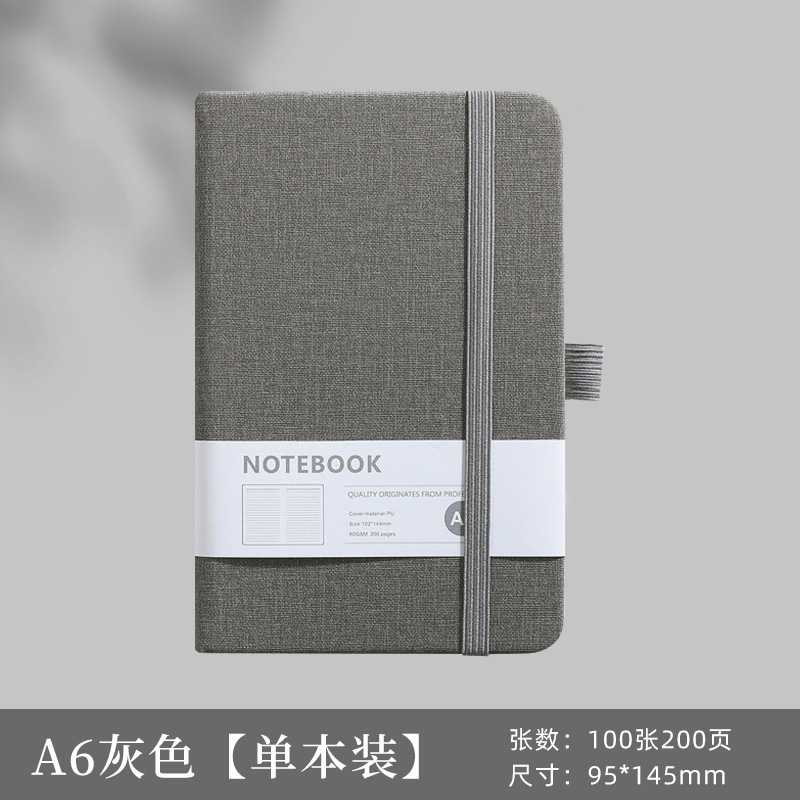 笔记本定制a5商务加厚办公用绑带日记本a6随身口袋本皮面记事本子|undefined