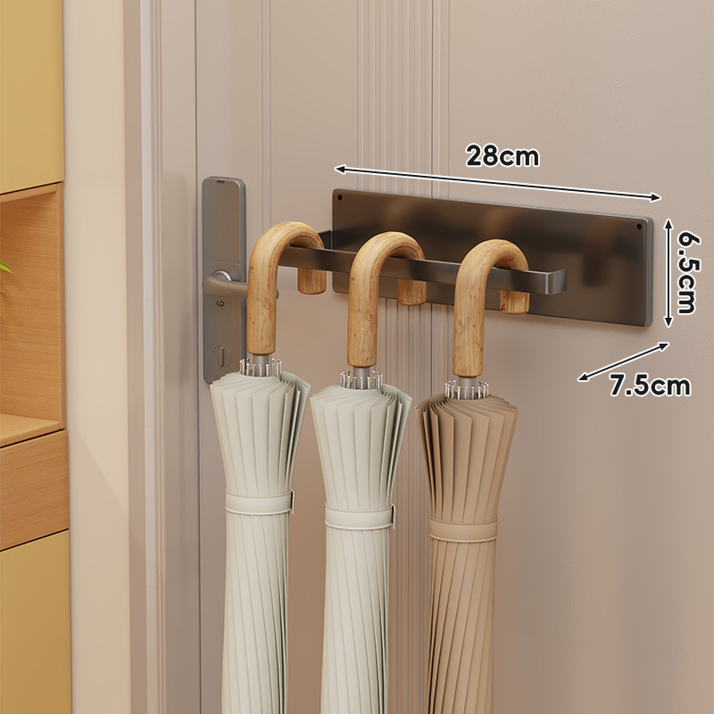 磁気フック玄関ドア傘収納ボックスドア後部収納ラック靴ラックバッグコートティッシュペーパー壁掛けラック