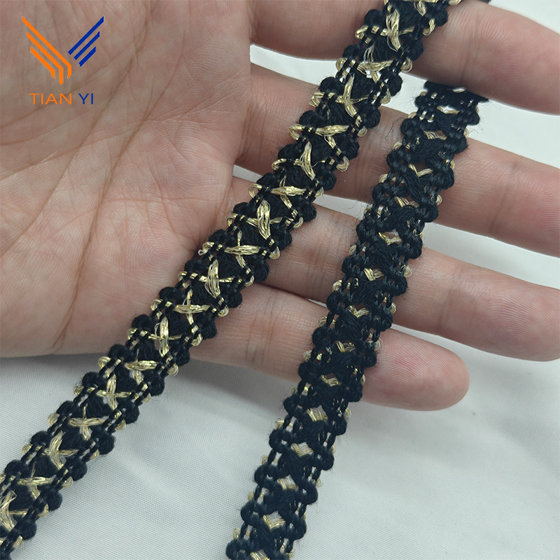 블랙 골드 와이어 크로스*1.5CM