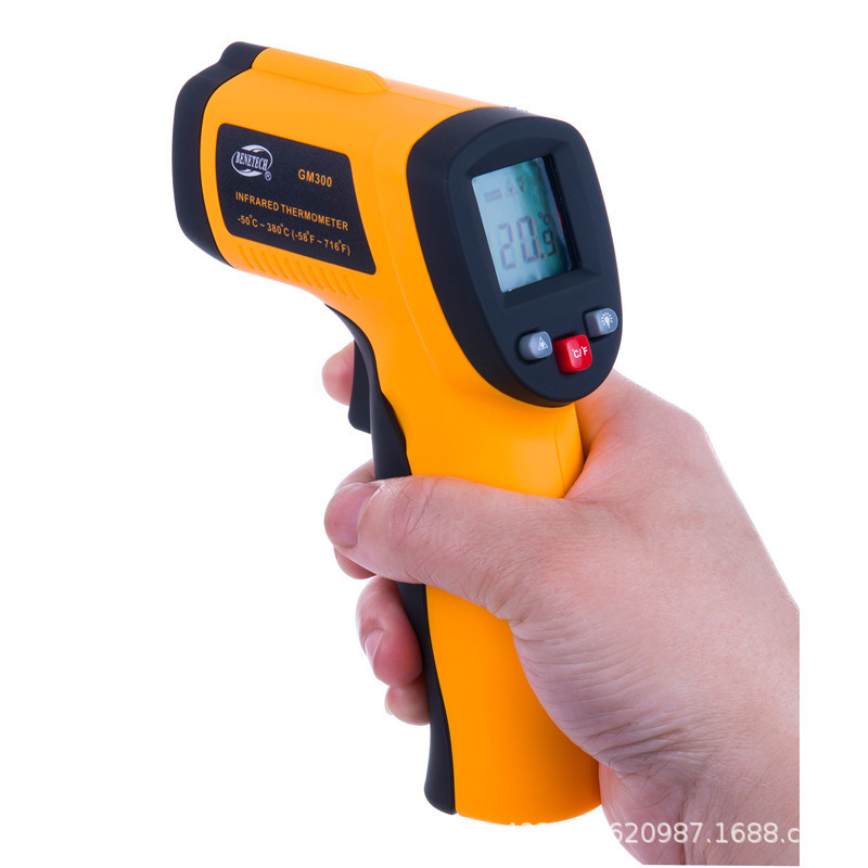 标智GM320红外线手持测温仪高精度工业级水温油温烘培厨房测温