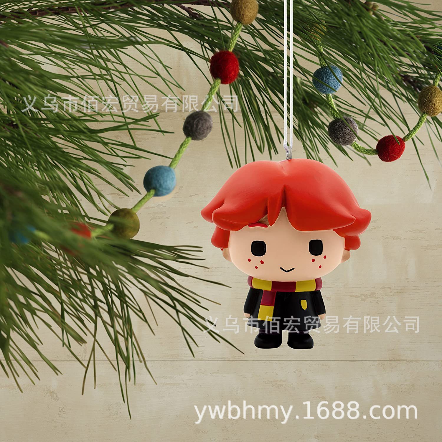 2022 transfronterizo nuevo personaje muñeca de dibujos animados decoraciones de Navidad Harry Potter avión decoración coche adornos