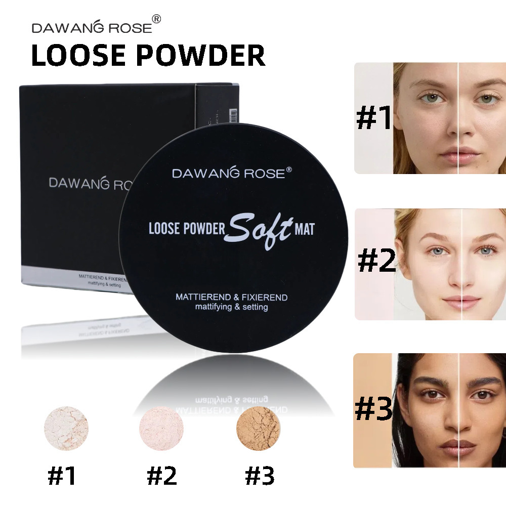 Natural Powerful Setting Powder Loose Oil Controlling Matte Long Lasting Cosmetic Glitter_voghion.com