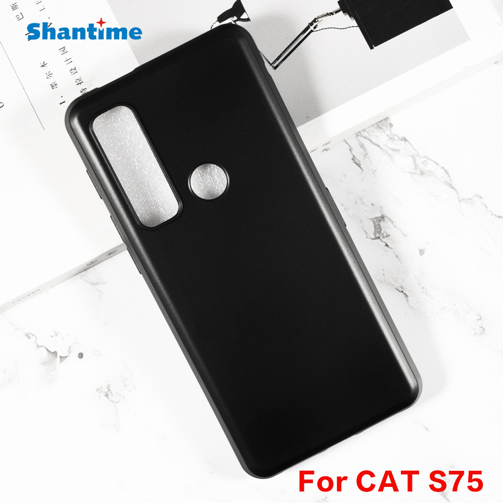 适用CAT S75手机壳翻盖手机皮套TPU布丁套软壳
