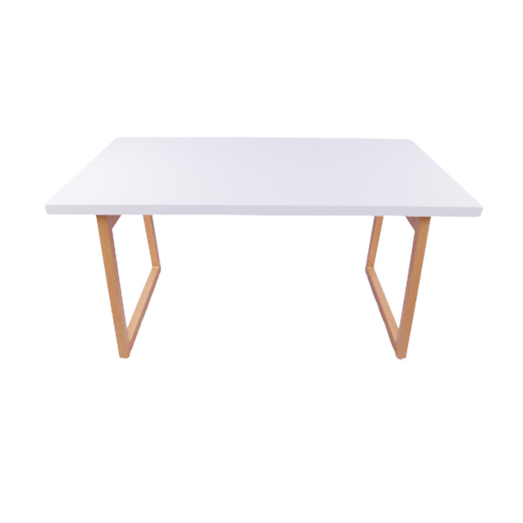 Mesa de comedor de madera exportada mesa de comedor de madera maciza mesa de negociación de lujo ligera alta sensación de exportación mesa de comedor silla